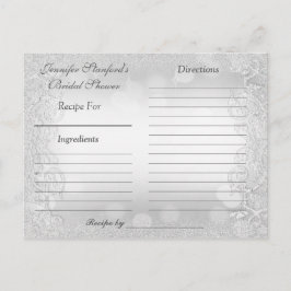 Tarjeta de receta | Silver Elegance