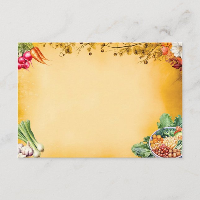 Tarjeta de receta Soup Du Jour Blank (Anverso)