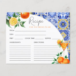 Tarjeta de receta Spritz Mediterranean Bridal Show