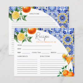 Tarjeta de receta Spritz Mediterranean Bridal Show