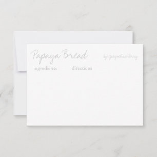 Tarjeta de receta   Su receta  gr