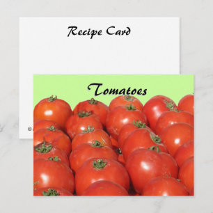 Tarjeta de receta - Tomates