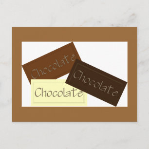 Tarjeta de receta triple de chocolate