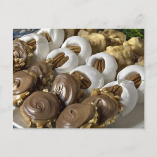 Tarjeta de receta variada en blanco dulce