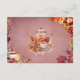 Tarjeta de receta Wassail Blank para el calentamie