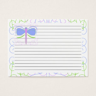 Tarjeta de Recetación de bonito Blue And Green Dra