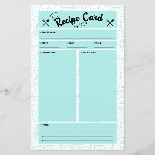 Tarjeta de recetas amigable para el COS (Anverso)
