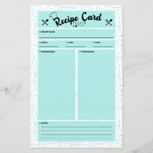 Tarjeta de recetas amigable para el COS