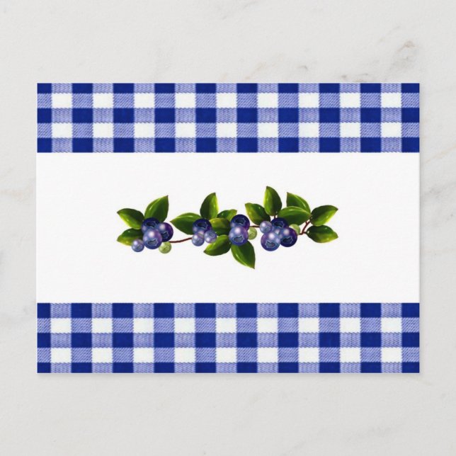 Tarjeta de recetas Blueberries (Anverso)