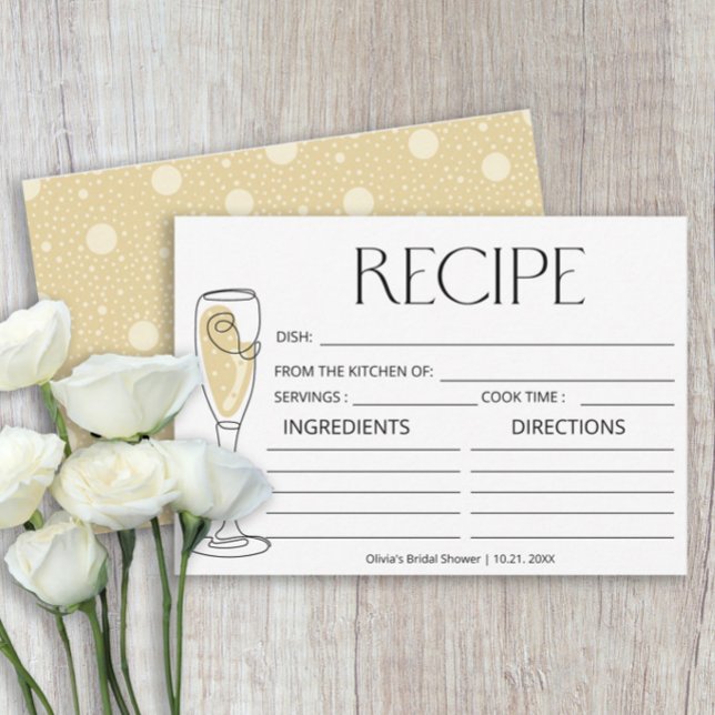 Tarjeta de recetas Brunch and Bubbly Champagne (Subido por el creador)