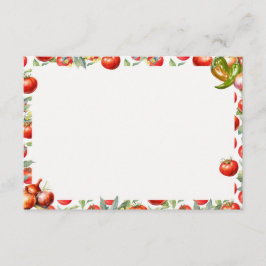 Tarjeta de recetas Chips 'N Salsa Blank