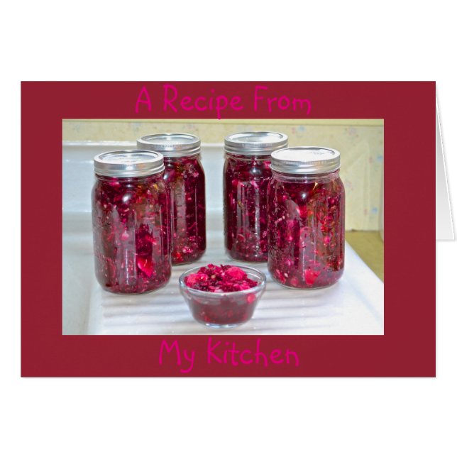 Tarjeta de recetas de cocina de campo (Anverso (Horizontal))