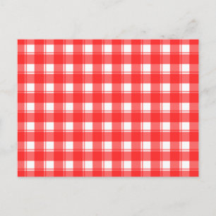 Tarjeta de recetas de color blanco rojo