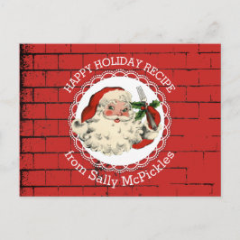 Tarjeta de recetas de hornear de cocina de horquil