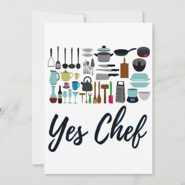 Tarjeta de recetas de vacaciones Sí Chef Navidades (Anverso)