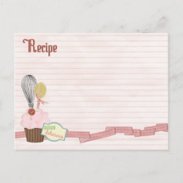 tarjeta de recetas deliciosas