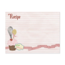 tarjeta de recetas deliciosas