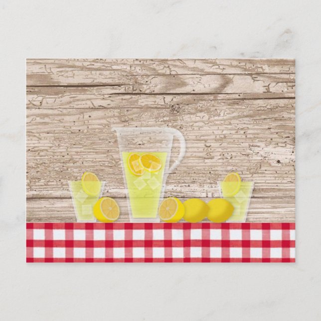 Tarjeta de recetas Lemonade (Anverso)