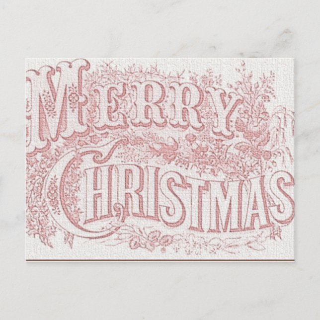 Tarjeta de recetas navideñas de Feliz (Anverso)