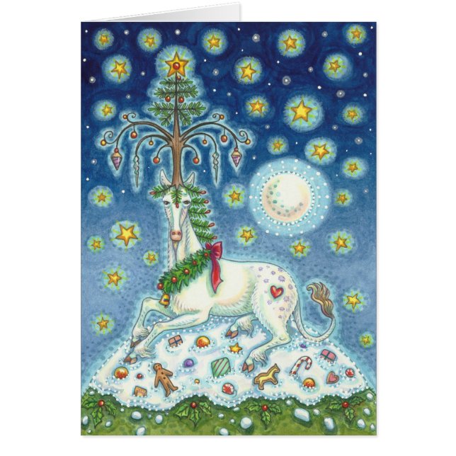 TARJETA DE RECIBIMIENTO B DE NAVIDADES MAGIC UNICO (Frente)