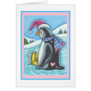 TARJETA DE RECIBIMIENTO B DE PENGUINA FRÍA EN EL C
