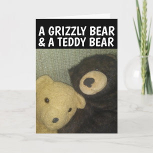 TARJETA DE RECIBIMIENTO DE AMOR ROMÁNTICO Y DE OSO