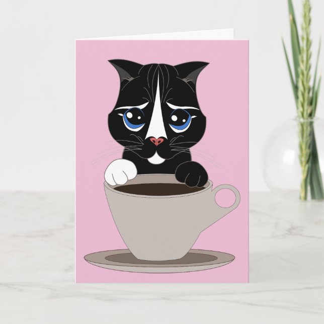 TARJETA DE RECIBIMIENTO DE CAFÉ CAT TODAS LAS OCAS (Anverso)