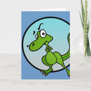 TARJETA DE RECIBIMIENTO DE DINOSAURIO DINOSAURIO D
