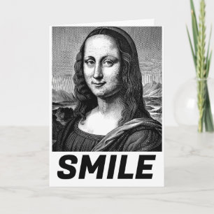 TARJETA DE RECIBIMIENTO DE MONA LISA SMILE