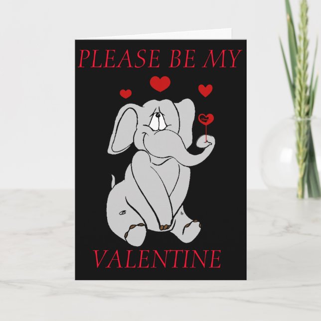 TARJETA DE RECIBIMIENTO DE VALENTINA ELEFANTE (Anverso)