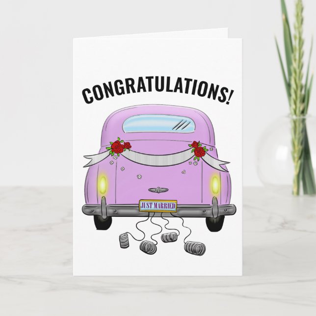 TARJETA DE RECIBIMIENTO DEL BODA DE RETRO RETRO CA (Anverso)