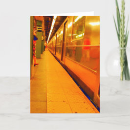 TARJETA DE RECIBIMIENTO EN BLANCO DE NUEVO TREN DE