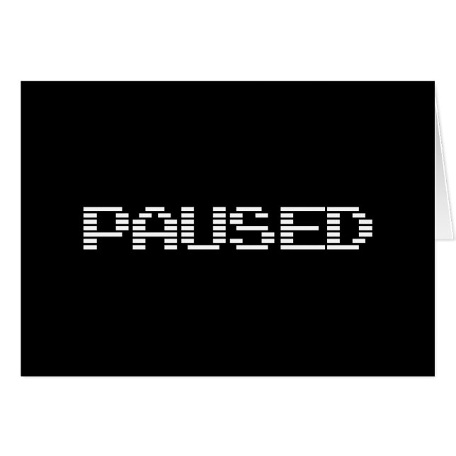 TARJETA DE RECIBIMIENTO EN PAUSA (Anverso (Horizontal))