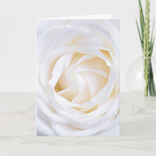 TARJETA DE RECIBIMIENTO FLORAL DE "ROSA BLANCA"
