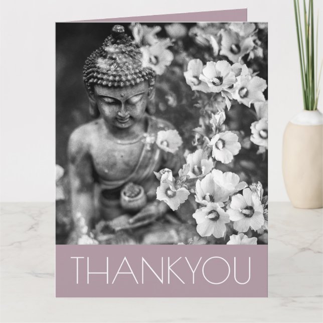 TARJETA DE RECIBIMIENTO:GRACIAS: BUDDHA (Anverso)