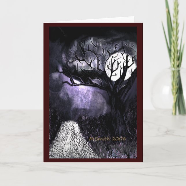 TARJETA DE RECIBIMIENTO "LA OSCURIDAD MÁS DOLOROSA (Anverso)