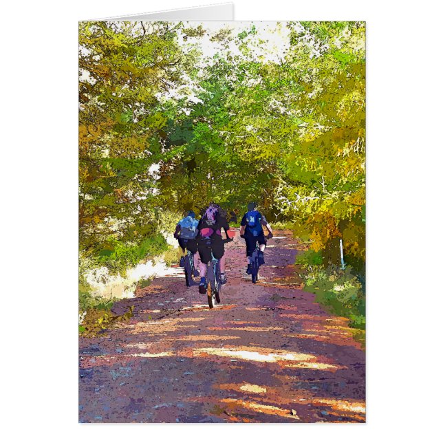 TARJETA DE RECIBIMIENTO PARA BICICLETAS DE MONTAÑA (Frente)