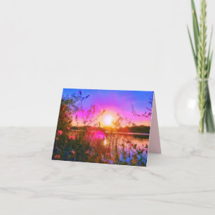 TARJETA DE RECIBIMIENTO PEQUEÑA DEL LAGO DE LA TRO