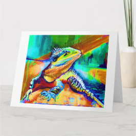 TARJETA DE RECIBIMIENTO - PINTURA DE DRAGÓN DE AGU