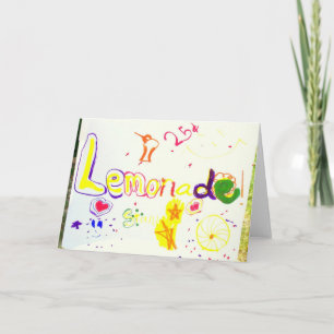 TARJETA DE RECIBIMIENTO: Poster de Lemonade Stand_