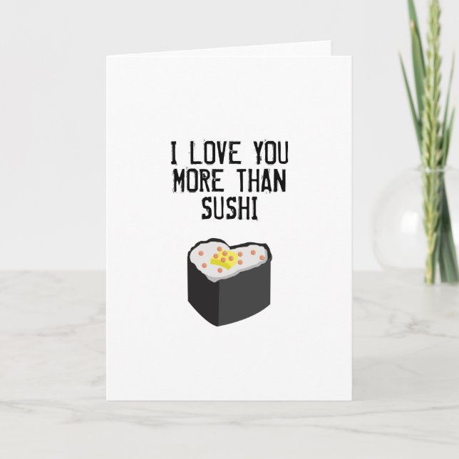 TARJETA DE RECIBIMIENTO SUSHI (Anverso)