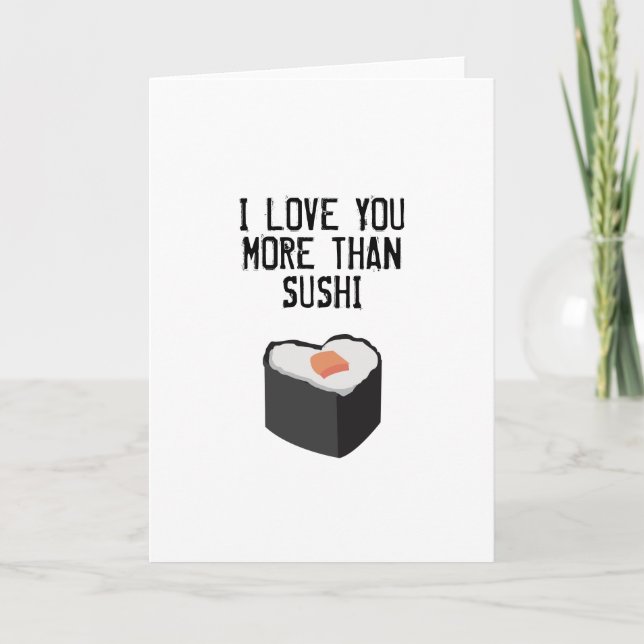 TARJETA DE RECIBIMIENTO SUSHI (Anverso)