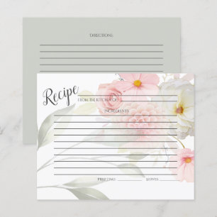 TARJETA DE RECIBO Bouquet de flores rosadas past