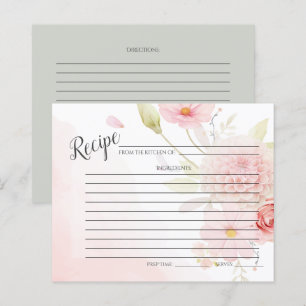 TARJETA DE RECIBO Pulverización Floral Rosa Past