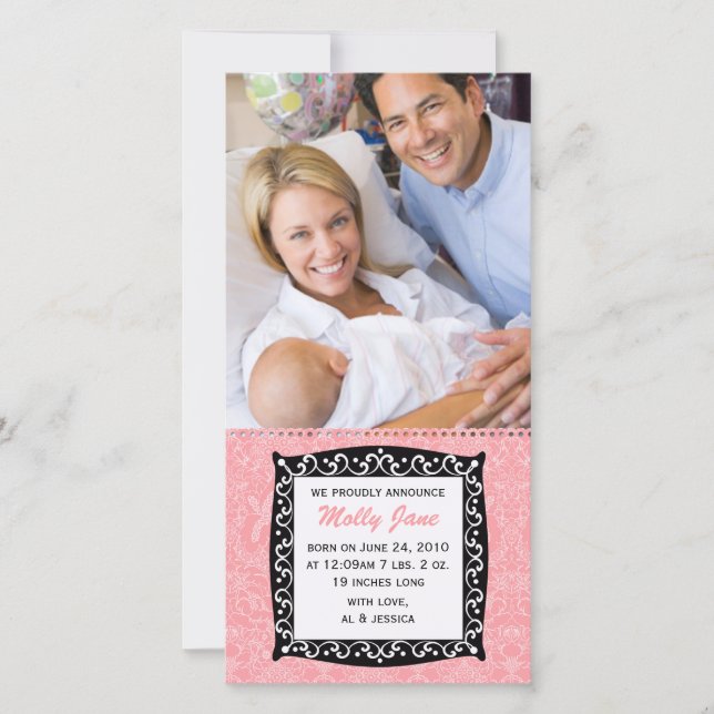 Tarjeta de recién nacido (Anverso)