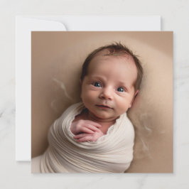 Tarjeta de Recién nacido Crochet personalizada.Chi