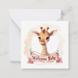 Tarjeta de Recién nacido de bienvenida