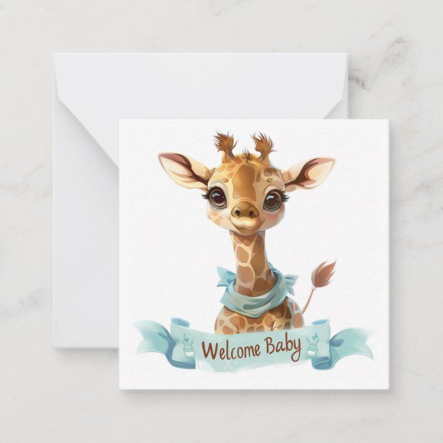 Tarjeta de Recién nacido de bienvenida (Anverso)