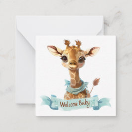 Tarjeta de Recién nacido de bienvenida