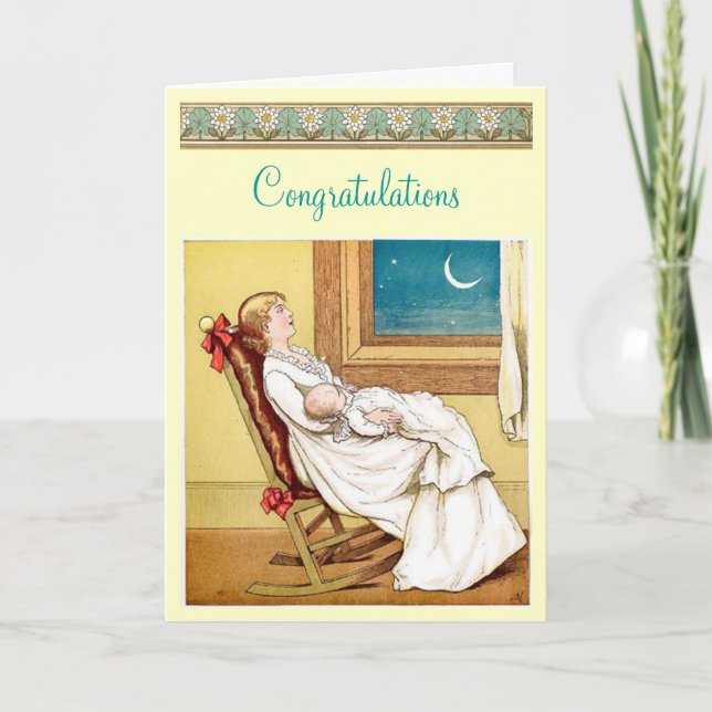 Tarjeta de Recién nacido de felicitaciones (Anverso)